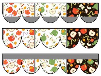 Apple Bulletin Board Decor Kit, Apple Letters, Apple Borders, Apple Banner