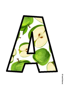 Apple Bulletin Board Décor Kit, Apple Bulletin Board Letters