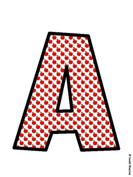 Apple Bulletin Board Décor Kit, Apple Bulletin Board Letters