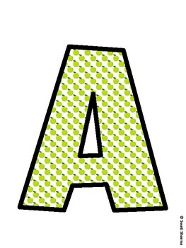 Apple Bulletin Board Décor Kit, Apple Bulletin Board Letters