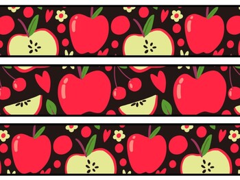 Apple Bulletin Board Décor Kit, Apple Letters, Apple Banner, Apple Borders