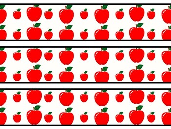 Apple Bulletin Board Décor Kit, Apple Letters, Apple Banner, Apple Borders