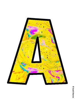 Art Bulletin Board Decor Kit, Art Bulletin Board Letters