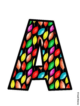 Autumn Bulletin Board Decor Kit, Autumn Bulletin Board Letters
