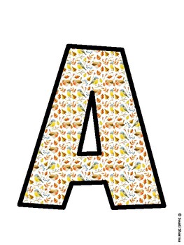 Autumn Bulletin Board Decor Kit, Autumn Bulletin Board Letters
