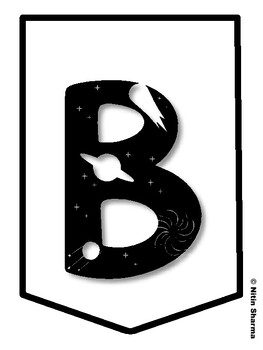 BOOKS ARE A BLAST! Galaxy Bulletin Board Letters, Galaxy Banner