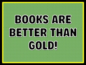 BOOKS ARE BETTER THAN GOLD! St. Patrick's Day Door Décor, St. Patrick's Day B