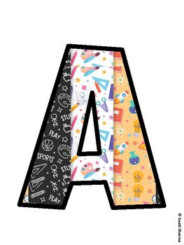 Back To School Bulletin Board Decor Kit, Back To School Bulletin Board Letter