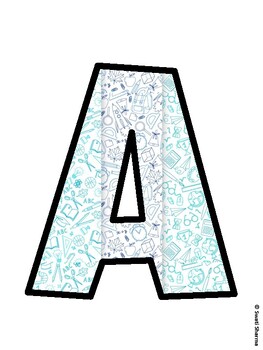 Back To School Bulletin Board Decor Kit, Back To School Bulletin Board Letter