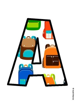 Back To School Bulletin Board Decor Kit, Back To School Bulletin Board Letter