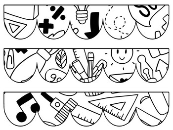 Back To School Bulletin Board Decor Kit, Back To School Letters