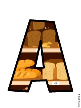 Bakery Bulletin Board Décor Kit, Bakery Bulletin Board Letters