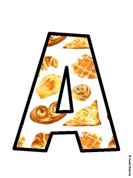 Bakery Bulletin Board Décor Kit, Bakery Bulletin Board Letters