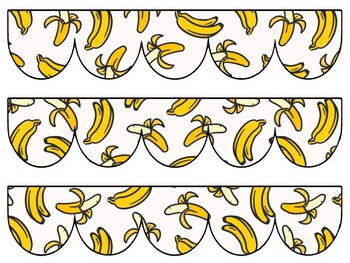 Banana Bulletin Board Decor Kit, Banana Letters