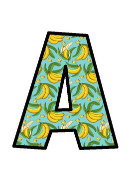 Banana Bulletin Board Letters, Banana Bulletin Board Décor Kit, Banana Door D