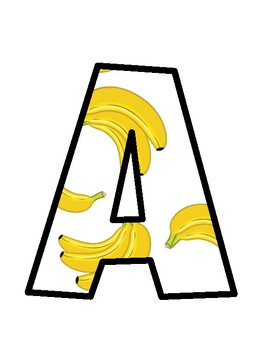 Banana Bulletin Board Letters, Banana Bulletin Board Décor Kit, Banana Door D