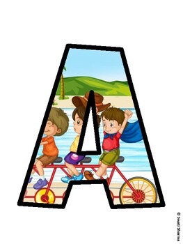 Beach Bulletin Board Decor Kit, Beach Bulletin Board Letters