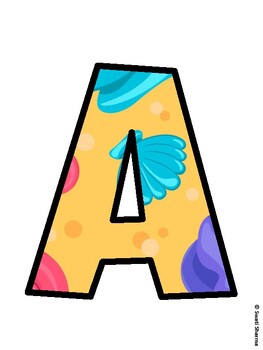 Beach Bulletin Board Decor Kit, Beach Bulletin Board Letters