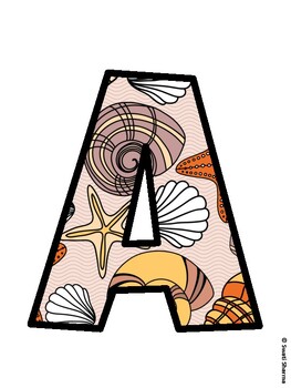 Beach Bulletin Board Decor Kit, Beach Bulletin Board Letters