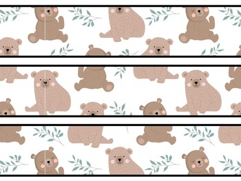 Bear Bulletin Board Decor Kit, Bear Letters, Bear Borders
