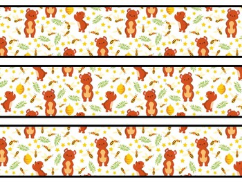 Bear Bulletin Board Decor Kit, Bear Letters, Bear Borders