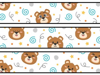 Bear Bulletin Board Decor Kit, Bear Letters, Bear Borders