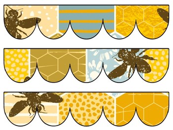 Bee, Honey Bulletin Board Decor Kit, Bee, Honey Letters