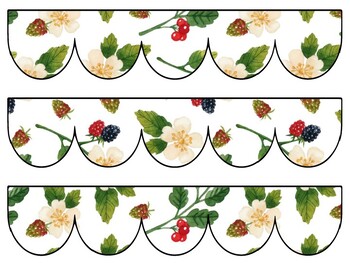 Berry Bulletin Board Decor Kit, Berry Letters