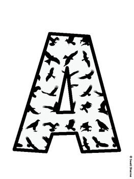 Birds Bulletin Board Decor Kit, Birds Bulletin Board Letters
