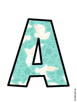 Birds Bulletin Board Decor Kit, Birds Bulletin Board Letters
