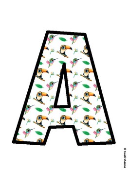 Birds Bulletin Board Decor Kit, Birds Bulletin Board Letters