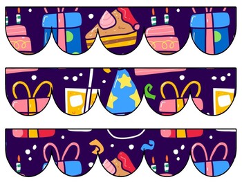 Birthday Bulletin Board Decor Kit, Birthday Letters