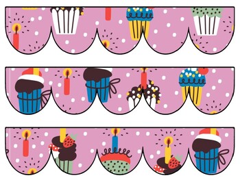 Birthday Bulletin Board Decor Kit, Birthday Letters