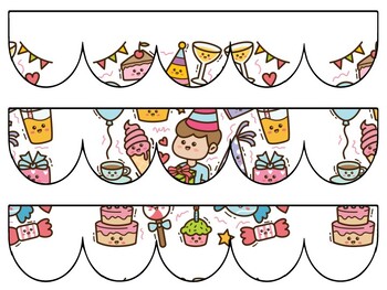 Birthday Bulletin Board Decor Kit, Birthday Letters