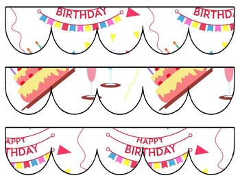 Birthday Bulletin Board Decor Kit, Birthday Letters