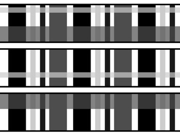 Black And White Bulletin Board Décor Kit, Black And White Letters