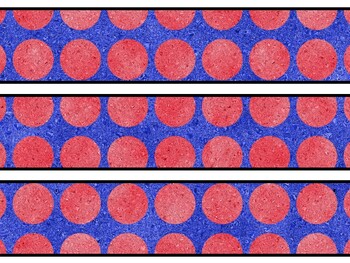 Blue Red Glitter Bulletin Board Décor Kit, Blue Red Glitter Letters