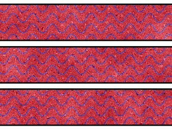 Blue Red Glitter Bulletin Board Décor Kit, Blue Red Glitter Letters