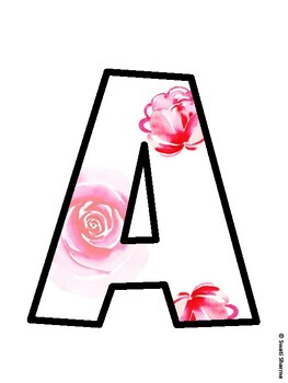 Botanical Bulletin Board Decor Kit, Botanical Bulletin Board Letters