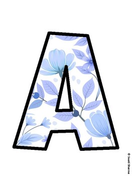 Botanical Bulletin Board Decor Kit, Botanical Bulletin Board Letters