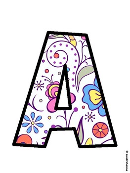 Botanical Bulletin Board Decor Kit, Botanical Bulletin Board Letters