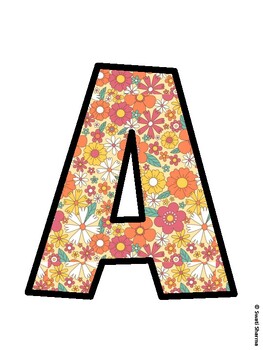 Botanical Bulletin Board Decor Kit, Botanical Bulletin Board Letters