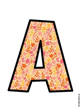 Botanical Bulletin Board Decor Kit, Botanical Bulletin Board Letters
