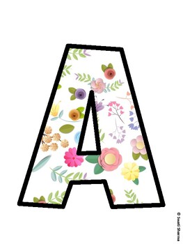 Botanical Bulletin Board Decor Kit, Botanical Bulletin Board Letters