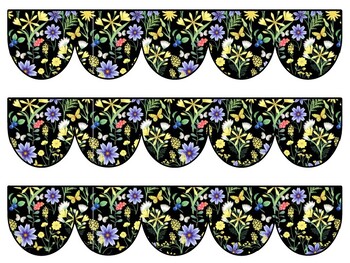 Botanical Bulletin Board Decor Kit, Botanical Letters