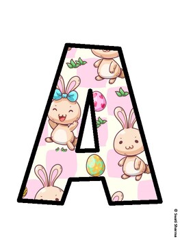 Bunny Bulletin Board Décor Kit, Bunny Bulletin Board Letters