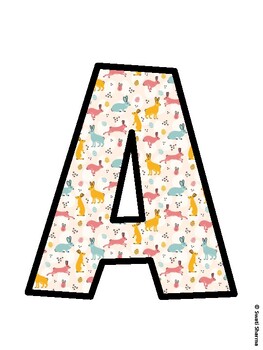 Bunny Bulletin Board Décor Kit, Bunny Bulletin Board Letters