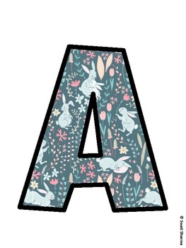 Bunny Bulletin Board Décor Kit, Bunny Bulletin Board Letters
