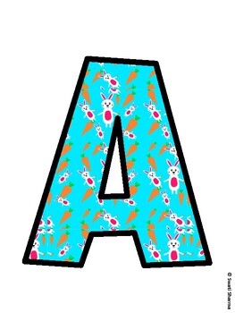 Bunny Bulletin Board Décor Kit, Bunny Bulletin Board Letters