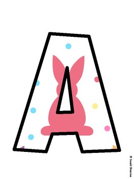 Bunny Bulletin Board Décor Kit, Bunny Bulletin Board Letters